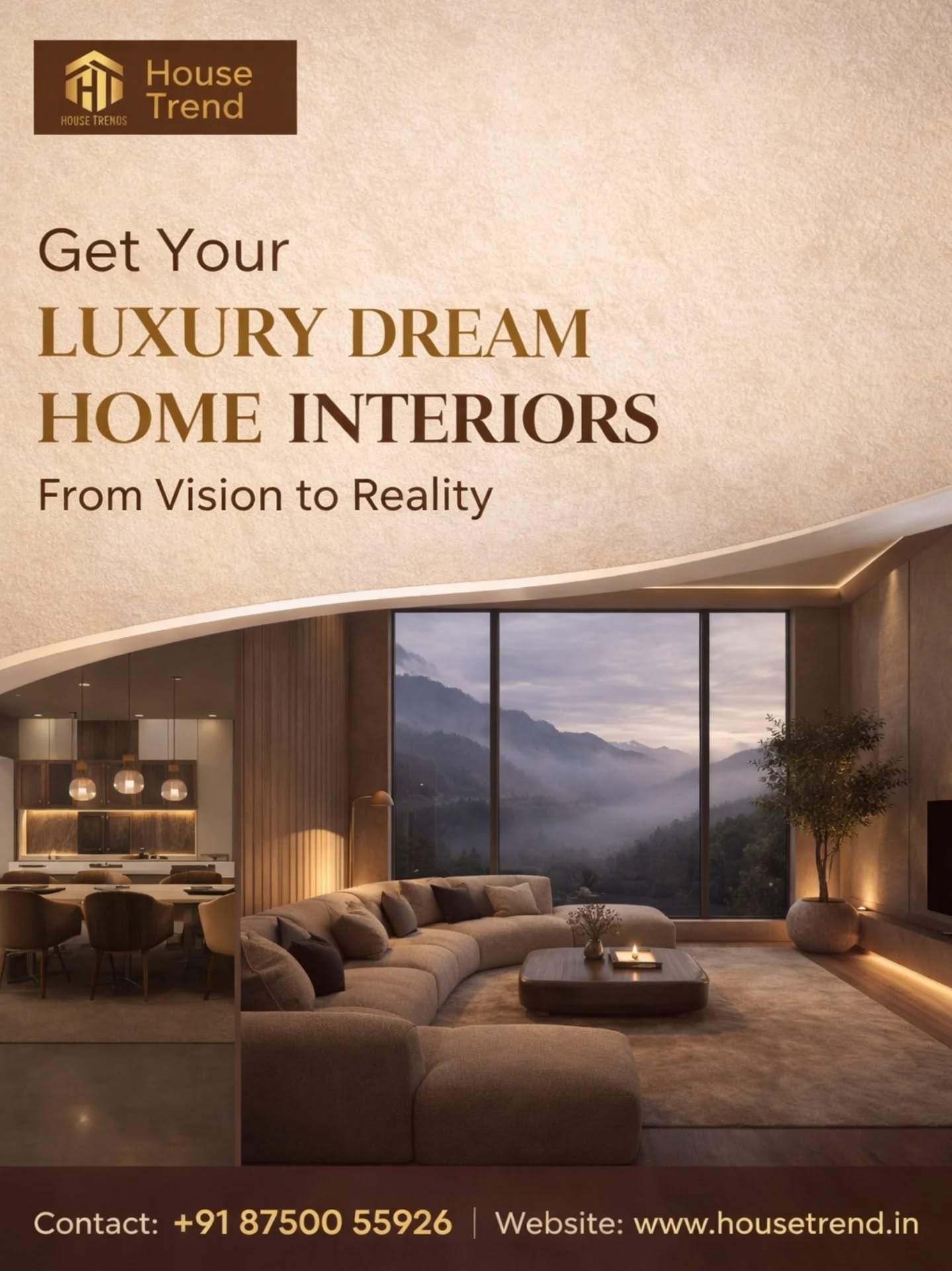 Get your luxury dream home interiors ✨🏡
From vision to reality, we design spaces that redefine comfort, elegance, and modern living. 🤍

#LuxuryHomeInteriors #DreamHomeDesign #ModernInteriors #PremiumLiving #InteriorDesignIndia ElegantSpaces HomeInteriorGoals